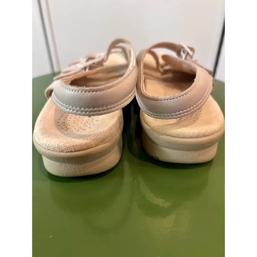 Women’s SAS Tripad Comfort Triple Buckle Beige Sandal‎ Shoes Size 9.5 S Narrow